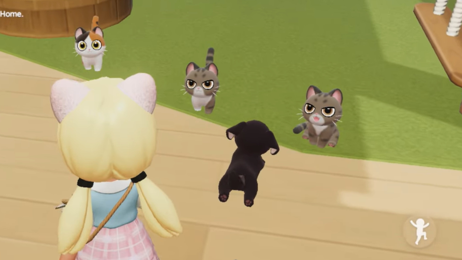 Heartopia pet adoption center showing cats available for adoption from Mrs. Joan