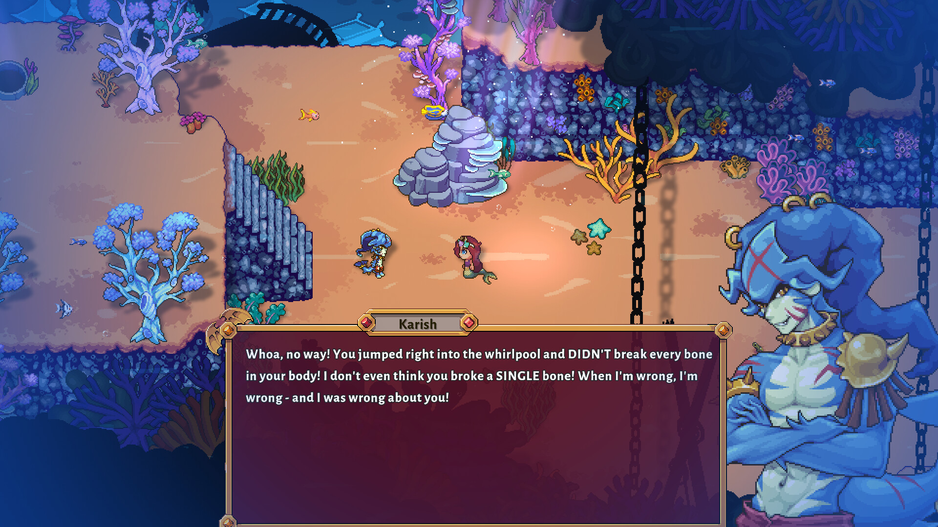 Sun Haven gameplay scene showing the adventure world where armor protection matters